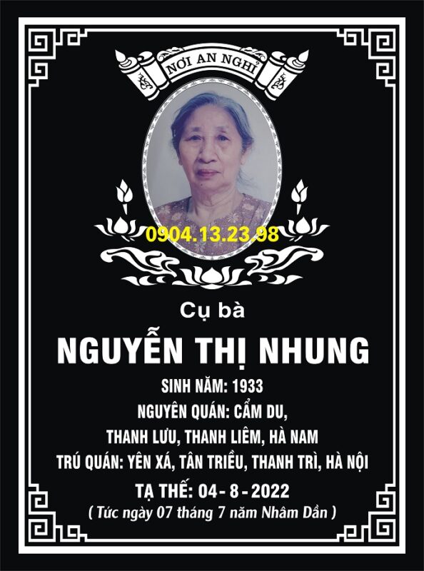 Làm bia mộ 