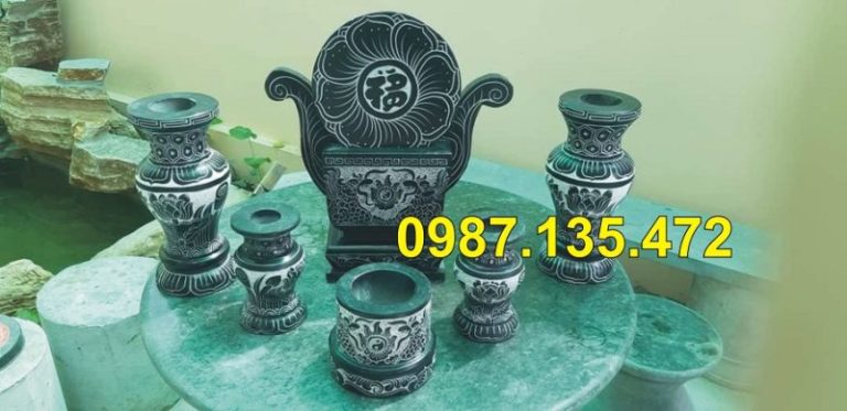 Lư hương để mộ đá tự nhiên
