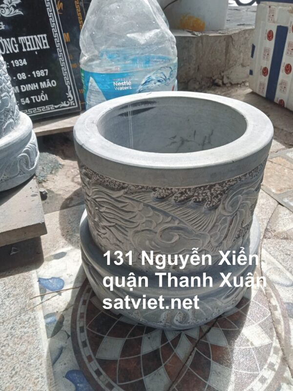 bát hương đá tự nhiên thanh hóa đục nổi