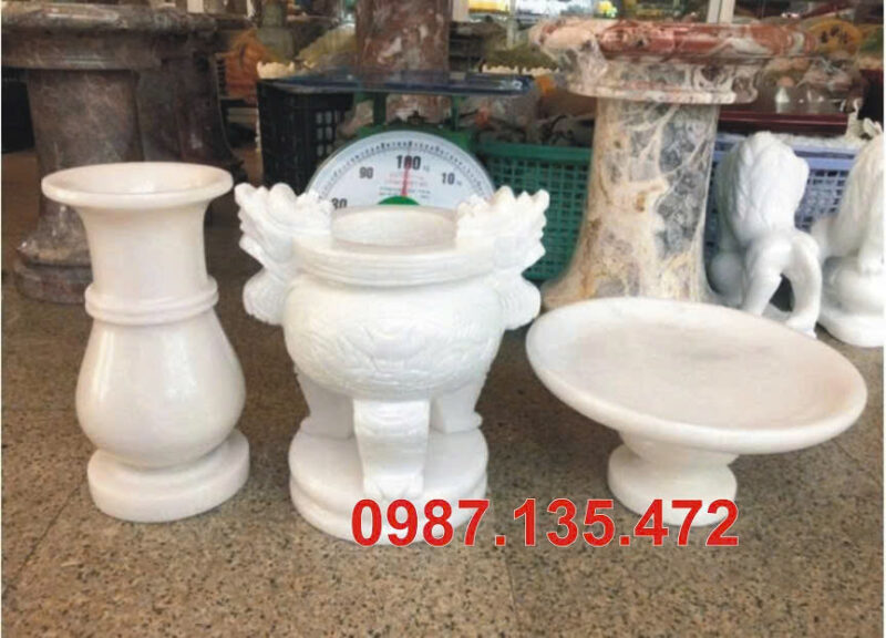 Lư hương để mộ đá tự nhiên